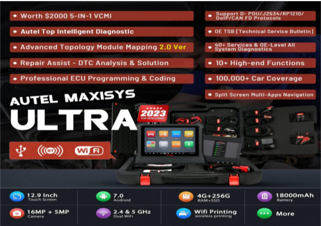 Autel MaxiSys Ultra: 2024 Top MSULTRA Intelligent Diagnostic Scanner
